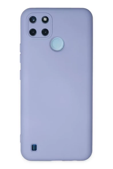 Newface Realme C25Y Kılıf Nano içi Kadife Silikon - Lila ürün görseli 1
