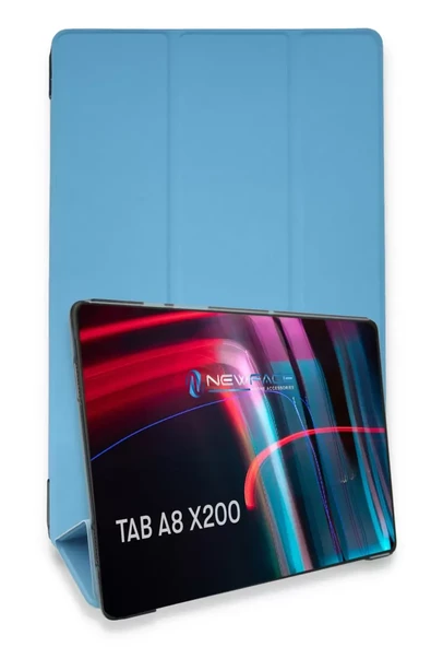 Newface Samsung Galaxy X200 Tab A8 10.5 Kılıf Tablet Smart Kılıf - Mavi ürün görseli 1