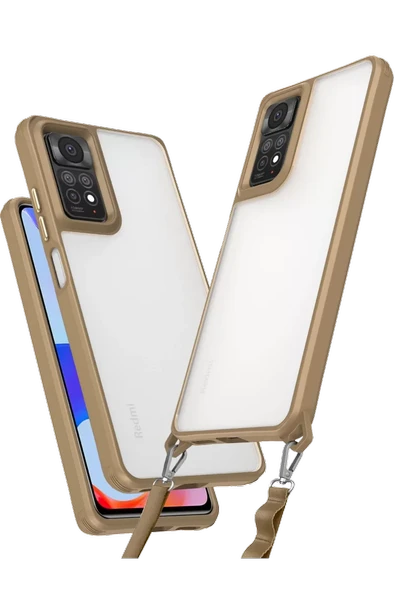 Newface Xiaomi Redmi Note 11 Pro Kılıf Penta Silikon Kılıf - Çöl Titanyum ürün görseli 1