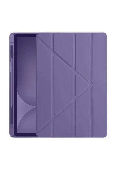Newface Apple iPad Pro 11 (2024) Kılıf Kalemlikli Hugo Tablet Kılıfı - Mor ürün görseli 1