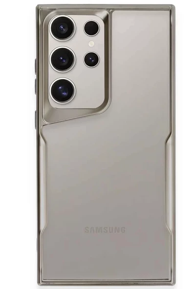Newface Samsung Galaxy S24 Ultra Kılıf Boyi Silikon Kapak - Titan Gri ürün görseli 1