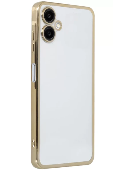 Newface Samsung Galaxy A06 Kılıf Razer Lensli Silikon - Gold ürün görseli 1