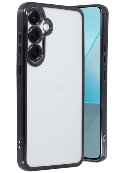 Newface Samsung Galaxy S25 Plus Kılıf Razer Lensli Silikon - Siyah ürün görseli 1