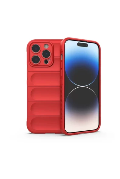Newface Apple iPhone 16 Pro Kılıf Optimum Silikon - Kırmızı ürün görseli 1