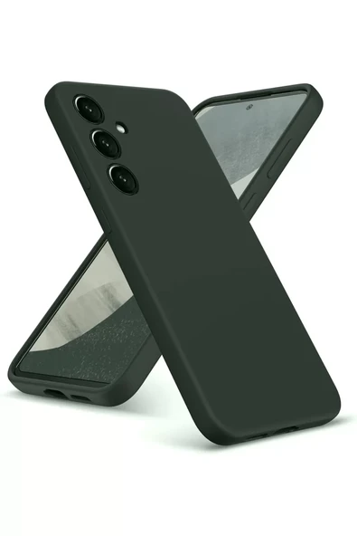 Newface Samsung Galaxy A36 Kılıf Nano içi Kadife Silikon - Koyu Yeşil ürün görseli 1