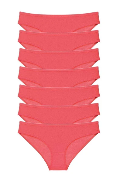 7 adet Süper Eko Set Likralı Kadın Slip Külot Fuşya ürün görseli 1