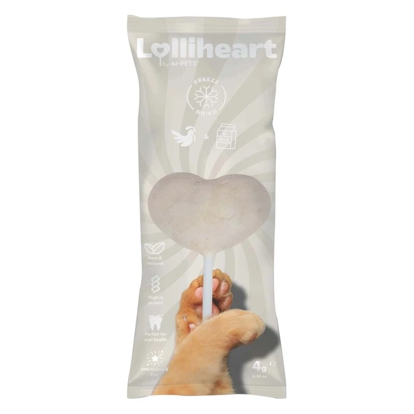 M-Pets Lolliheart Sütlü Kedi Ödülü 4 gr ürün görseli 1