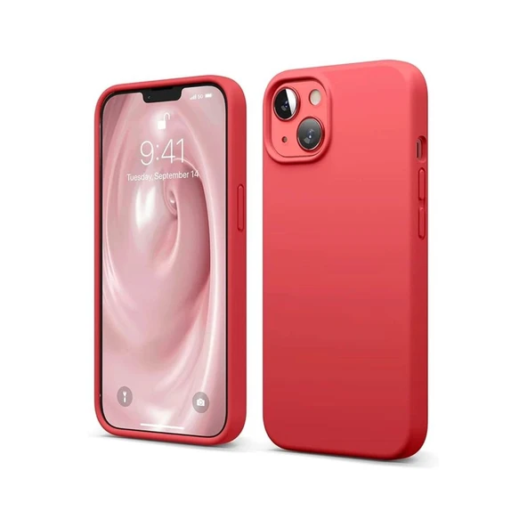 Apple İphone 14 Kılıf First Silikon - Kırmızı ürün görseli 1