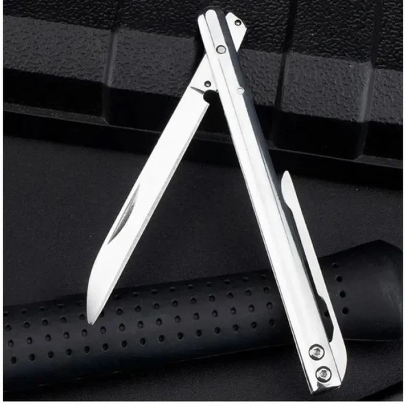 İnce D2 Çelik Çakı 18 Cm , Metal Sap - Resim 3