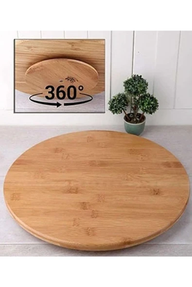 Dönerli Bambu Pizza Tahtası 32 Cm Royaleks-DPT32 ürün görseli 1