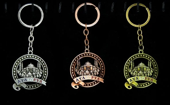 Metal Ayasofya Anahtarlık Alk2205 ürün görseli 1