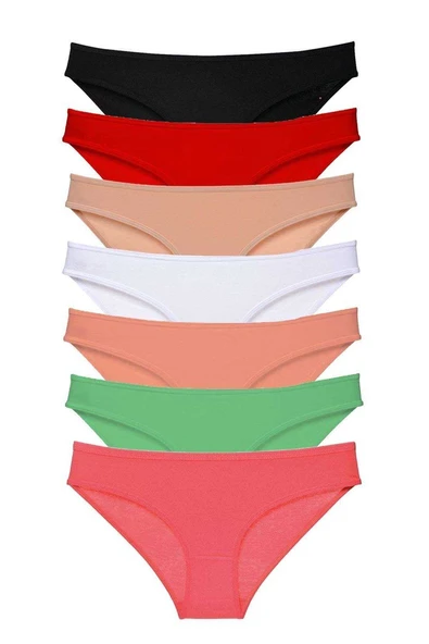 7 adet Süper Eko Set Likralı Kadın Slip Külot Set 5 ürün görseli 1