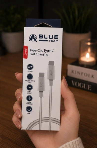 23W TYPE-C TO TYPE-C  PD HIZLI ŞARJ KABLOSU ürün görseli 1