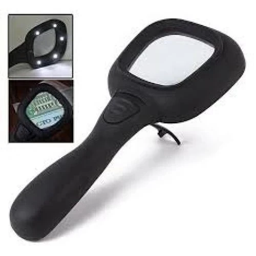 6 Ledli Ve Mor Işıklı Büyüteç 60mm - Resim 8
