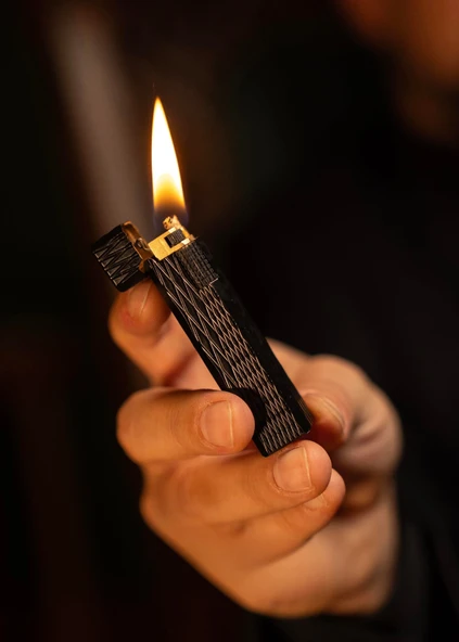 Caka Petra Serisi Benzinli Pirinç Çakmak - Petra Titan Black Signature ürün görseli 1