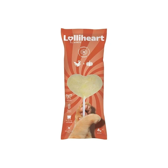 M-Pets Lolliheart Tavuklu ve Balkabaklı Kedi Ödülü 4gr ürün görseli 1