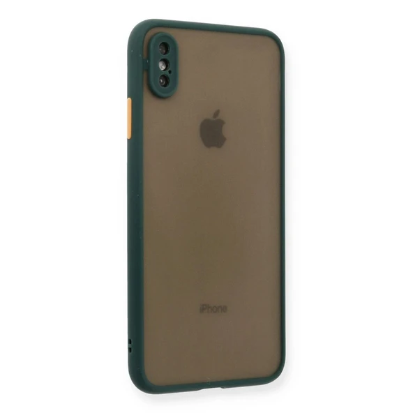 Apple İphone Xs Max Kılıf Montreal Silikon Kapak - Yeşil ürün görseli 1