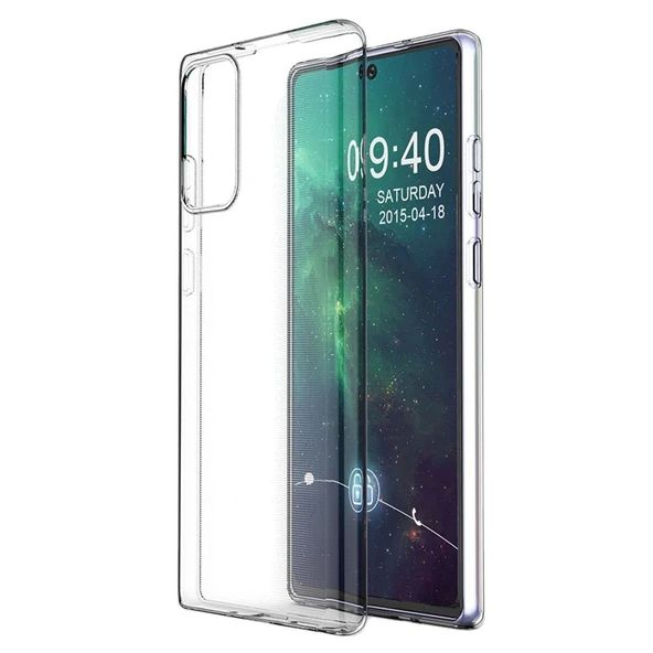 Samsung Galaxy Note 20 Kılıf Lüx Şeffaf Silikon ürün görseli 1