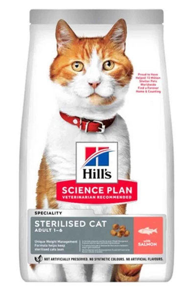 Hills Young Adult Somonlu Kısırlaştırılmış Kedi Maması 10 Kg ürün görseli 1