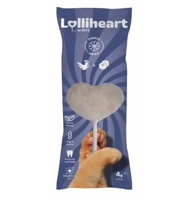M-Pets Lolliheart Tavuklu ve Yaban Mersinli Kedi Ödülü 4gr ürün görseli 1