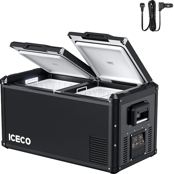 Iceco VL75PROD 12-24 V 75 lt Çift Bölmeli Kompresörlü Araç Buzdolabı ürün görseli 1