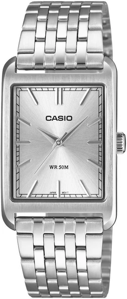 CASIO MTP-B215D-7AVDF DİKDÖRTGEN ÇELİK ERKEK KOL SAATİ ürün görseli 1