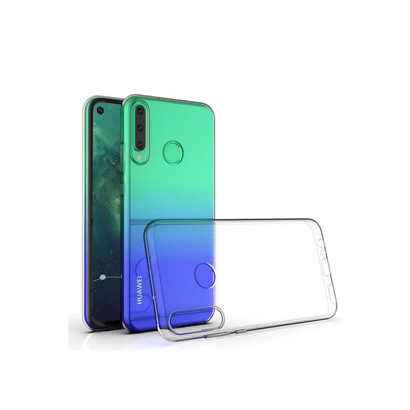 Huawei Y6p Kılıf Lüx Şeffaf Silikon - Şeffaf ürün görseli 1