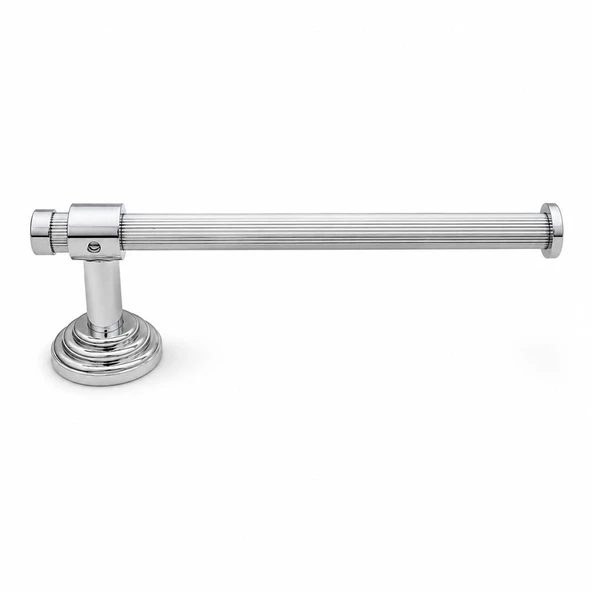 Lüks Açık Havluluk Krom Duvara Monte Banyo Havlu Askısı Metal Gövde Parlak Yüzey Şık Modern Kullanım ürün görseli 1