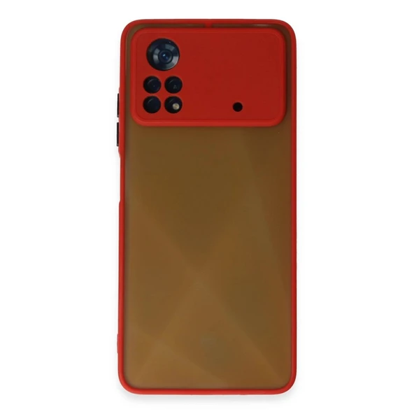 Xiaomi Poco X4 Pro 5g Kılıf Montreal Silikon Kapak - Kırmızı ürün görseli 1