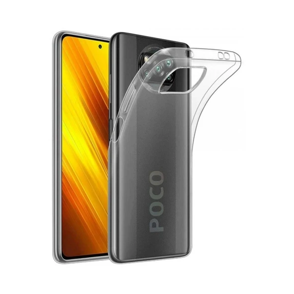 Xiaomi Pocophone X3 Kılıf Lüx Şeffaf Silikon ürün görseli 1