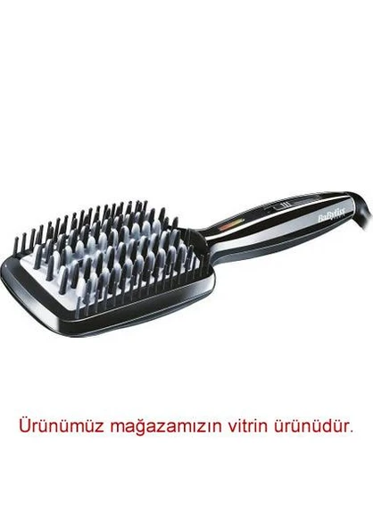Liss 200 Derece İyon Etkili Otomatik Kapanır 3D Isıtmalı Düzleştirici Saç Fırçası Siyah HSB101E ürün görseli 1