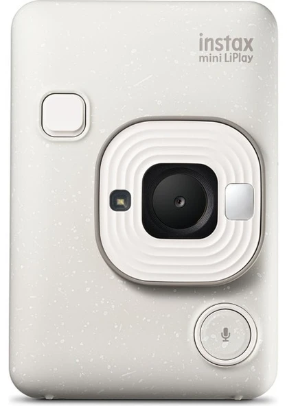 Instax Mini LiPlay Sisli Beyaz Dijital Fotoğraf Makinesi ürün görseli 1