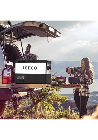 Iceco TCD55 12-24 V 55 lt Çift Bölmeli Kompresörlü Araç Buzdolabı ürün görseli 1