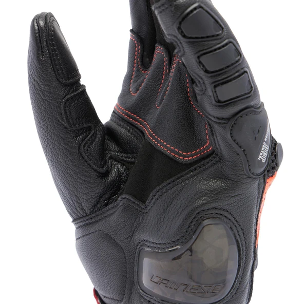DAINESE ELD/X-RIDE 2 TEK CLOVES BLACK RED FLUO - Resim 9