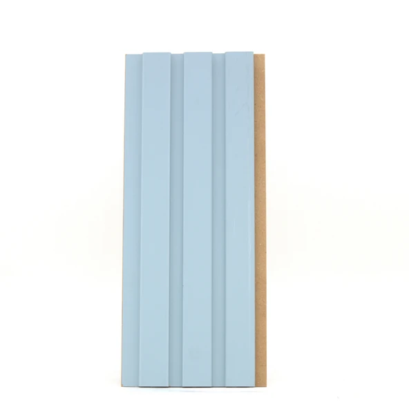 RMZ Door Vesta 12mm 12,5x280 cm İpeksi Doku Soft Gök Mavi Mdf Duvar Paneli ürün görseli 1