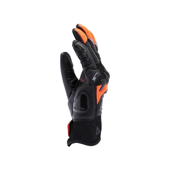 DAINESE ELD/X-RIDE 2 TEK CLOVES BLACK RED FLUO - Resim 4
