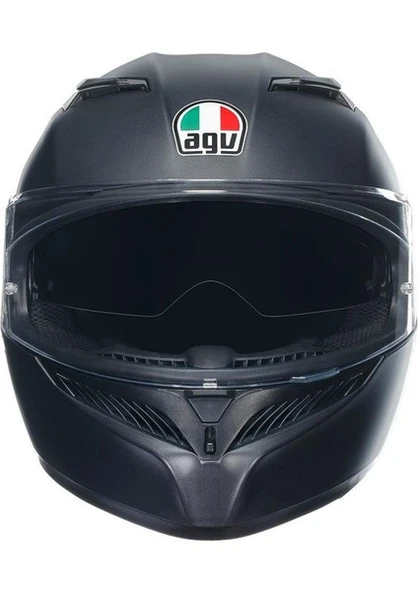 Agv K3 Full Face Mat Siyah Motor Kaskı - Resim 2