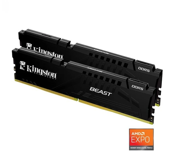 Kingston Beast Expo KF560C36BBEK2-64TR 64 GB DDR5 6000 MHz CL36 DIMM PC Ram ürün görseli 1