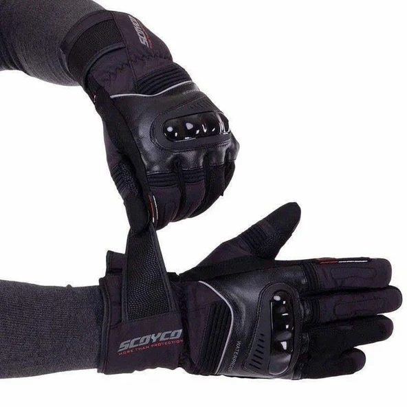 SCOYCO MC-82 BLACK KIŞLIK ELDIVEN - Resim 3