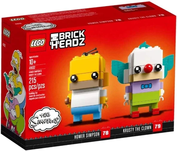 LEGO 41632 Brickheadz  Homer Simpson and Krusty the Clown Brick Headz ürün görseli 1