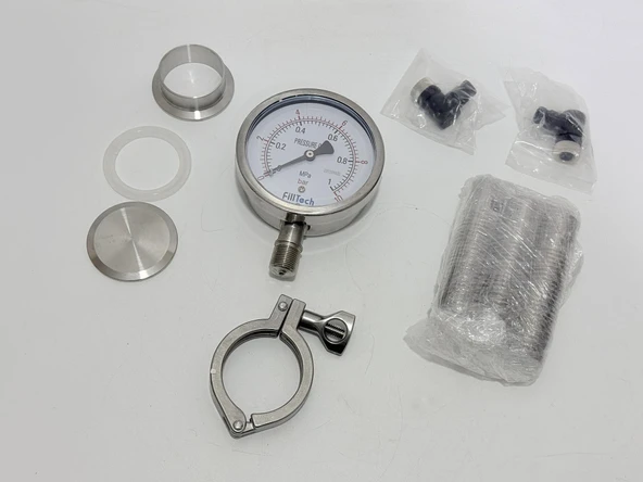 Filltech Manometre Basınç Göstergesi 0-10 Bar 105mm - Resim 5