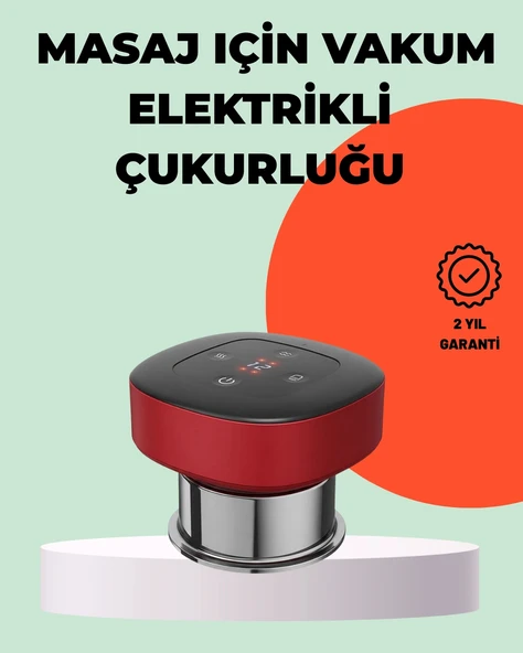 Nevamel® Taşınabilir Elektrikli Kupa Terapisi Masaj Cihazı Boyun Sırt Bacak ürün görseli 1