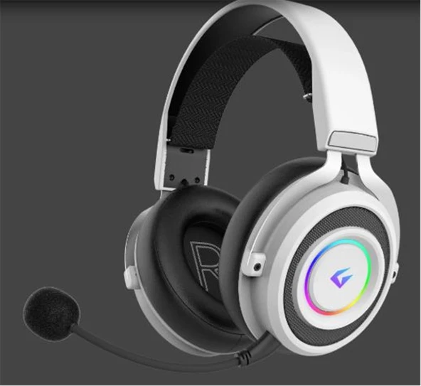 Gameagle GE2010 Step Hunter S1 RGB  Kablosuz Mikrofonlu Oyuncu Kulaklığı Beyaz ürün görseli 1