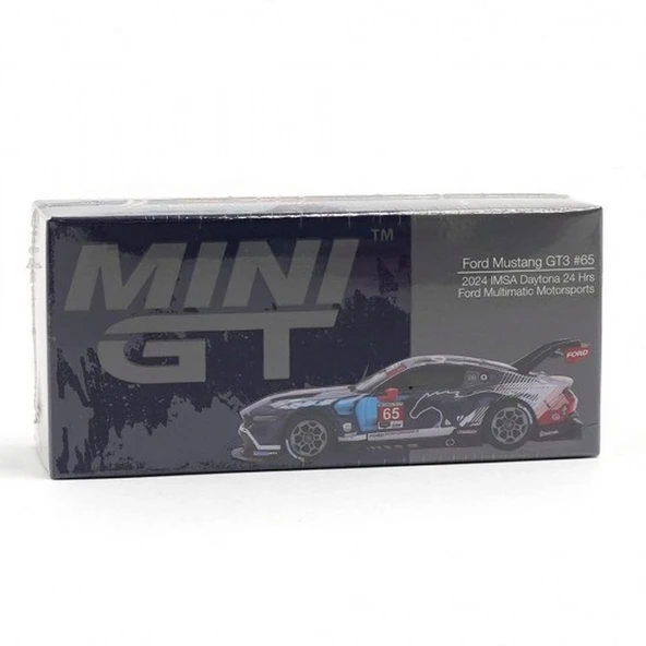Mini GT 1/64 Ford Mustang GT3 #65 Ford Multimatic Motorsports 2024 IMSA Daytona 24 Hrs MGT01012 ürün görseli 1