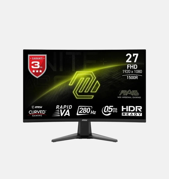 Msı Mag 276cxf 27'' Fhd Curve Rapıd Va 280hz 0.5ms Gtg Adaptıve ürün görseli 1