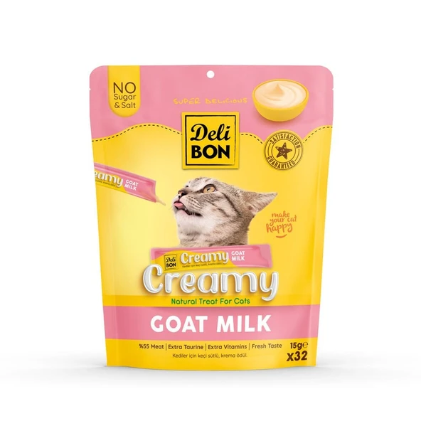 Delibon Creamy Ödül Maması Keçi Sütlü 15gr 32 li Paket ürün görseli 1