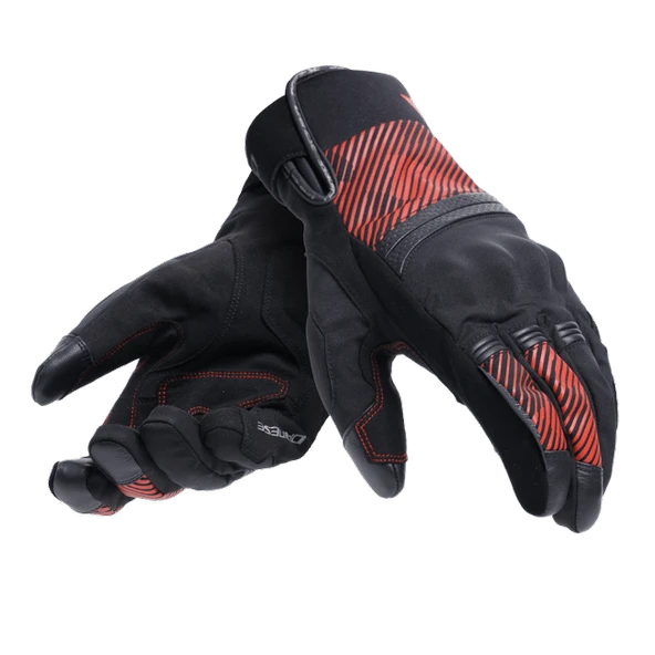 DAINESE ELD/FULMINE D-DRY GLOVES BLACK/RED ürün görseli 1
