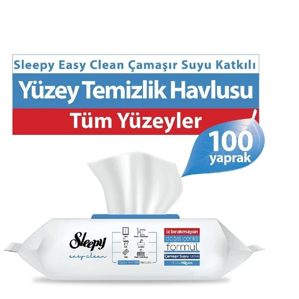SLEEPY YÜZEY TEMİZLİK HAVLUSU Ç.SUYU KATKILI 100LÜ ürün görseli 1