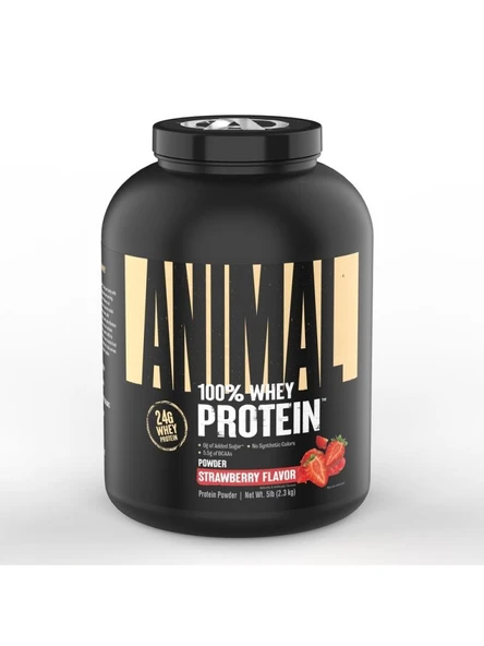 Universal Animal 100% Whey Protein 2.3kg Çilek Aromalı ürün görseli 1