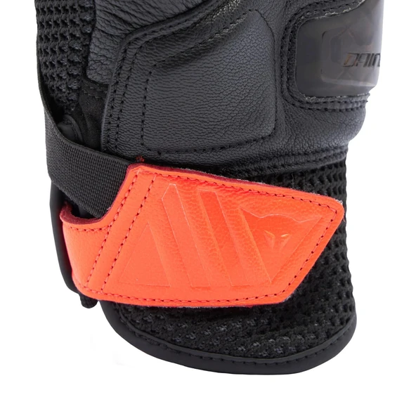 DAINESE ELD/X-RIDE 2 TEK CLOVES BLACK RED FLUO - Resim 6